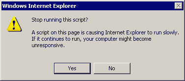 IE message